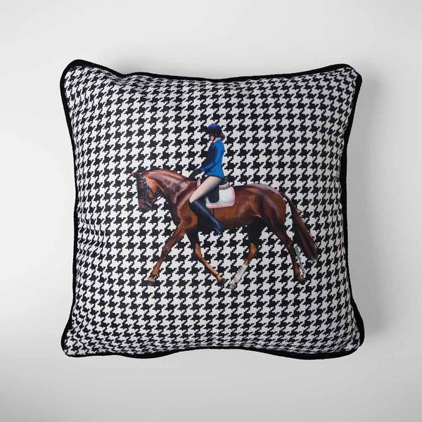 Equestrian Mavi Ceket Yastık Kılıfı