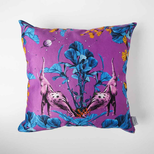 Wonderland Turuncu Leopar Yastık Kılıfı