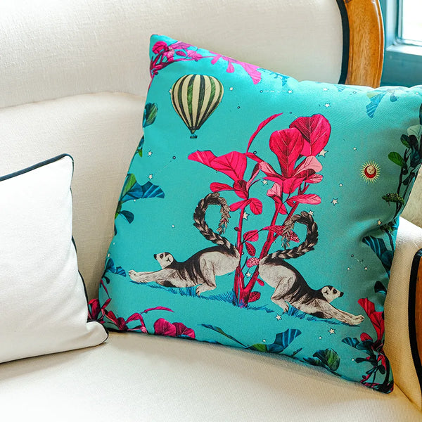 Wonderland Sarı Zebra Yastık Kılıfı